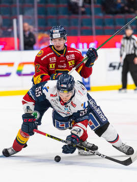 Djurgårdens William Eklund och Linköpings Max Lindroth