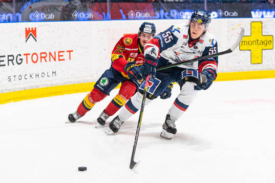 Djurgårdens William Eklund och Linköpings Max Lindroth