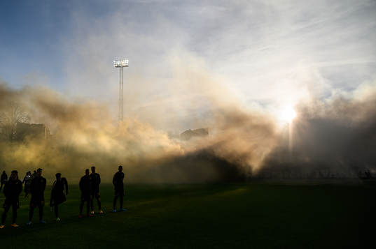 Rök från pyroteknik