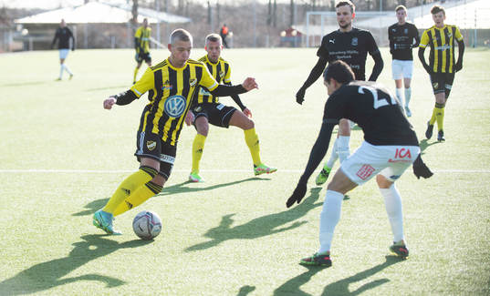 IFK Hässleholms Olle Kjellman Olblad i träningsmatchen