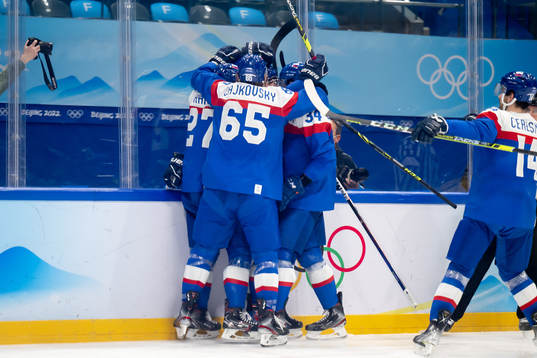 The players of Slovakia celebrate