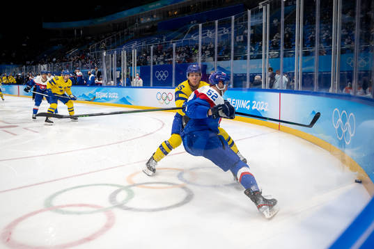 Gustav Rydahl of Sweden and Martin Marincin of Slovakia in