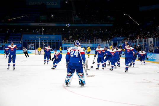 The players of Slovakia celebrate