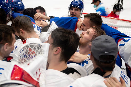 The players of Slovakia celebrate
