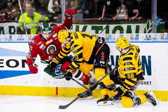 Frölundas Elmer Söderblom mot Skellefteås Stefan Loibl