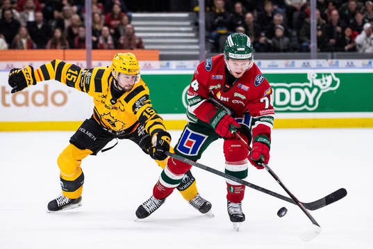 Skellefteås Melker Karlsson och Frölundas Andreas Borgman