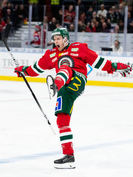 Frölundas Filip Johansson jublar