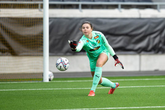 Häckens målvakt Lisa Hall