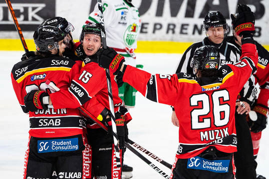 Luleås Carl Mattsson jublar