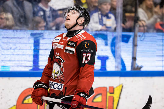 Malmö Redhawks Kalle Östman deppar
