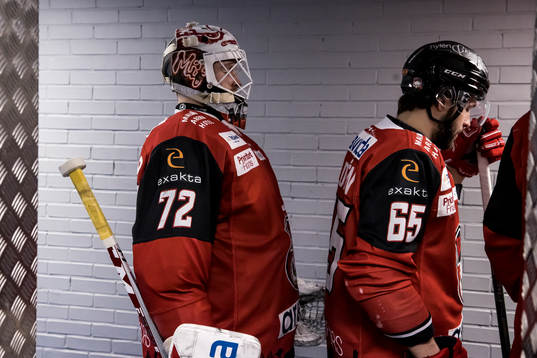 Malmö Redhawks målvakt Daniel Marmenlind och Malmö