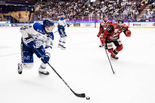 Leksands Nils Åman och Malmö Redhawks Markus Lauridsen