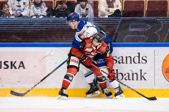 Leksands Carter Ashton och Malmö Redhawks Joakim Ryan