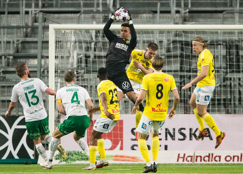 Hammarbys målvakt Oliver Dovin