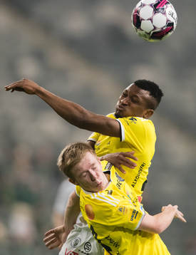 Falkenbergs Umar Bala Muhammed och Lucas Sibelius