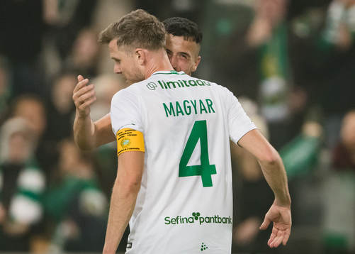 Hammarbys Richard Magyar jublar