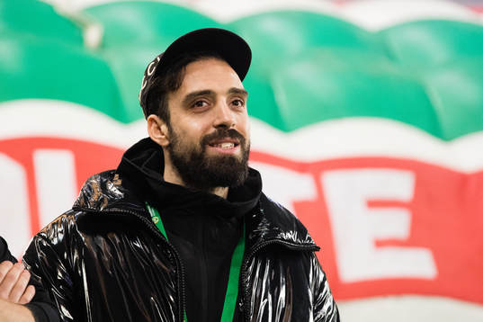 Hammarbys Abdul Khalili innan fotbollsmatchen i Svenska