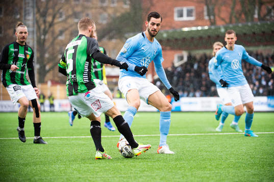 GAIS Niklas Andersen och Malmö FFs Adi Nalic