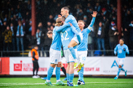 Malmö FFs Veljko Birmancevic jublar