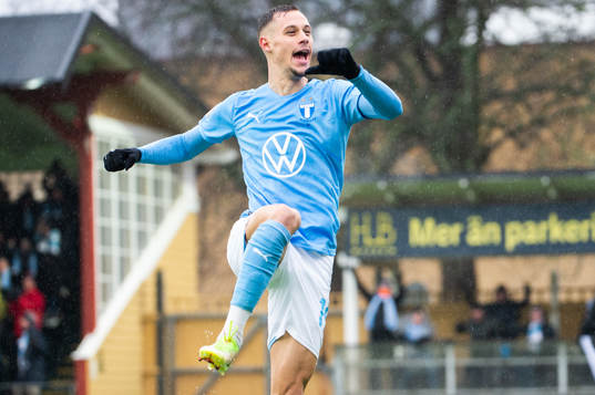 Malmö FFs Veljko Birmancevic jublar