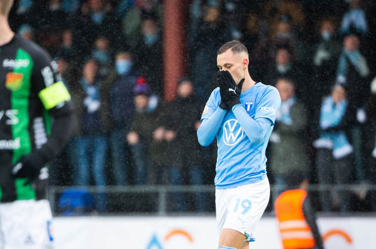 Malmö FFs Veljko Birmancevic deppar