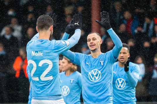Malmö FFs Veljko Birmancevic jublar