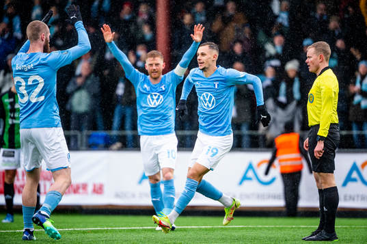Malmö FFs Veljko Birmancevic jublar