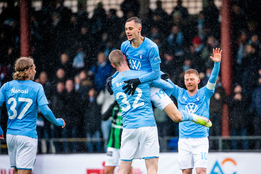 Malmö FFs Veljko Birmancevic jublar