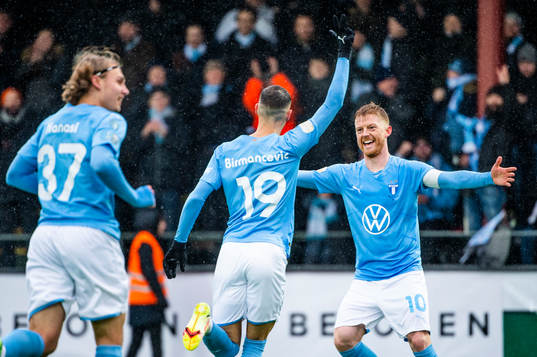Malmö FFs Veljko Birmancevic jublar