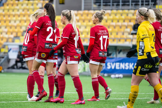 Rävåsens spelare jublar