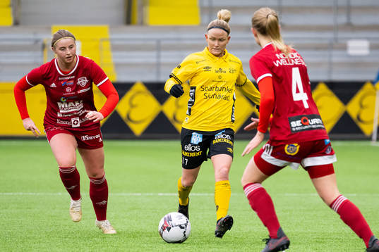 Rävåsens Ellen Hultgren och Elfsborgs Sara Jardving