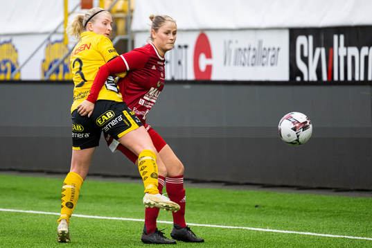 Elfsborgs Fanny Johansson och Rävåsens Amanda Jansson