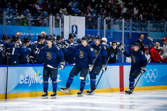 Hannes Björninen of Finland celebrates