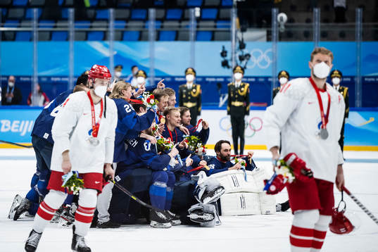Players of Finland celebrates