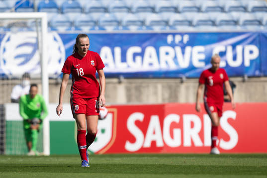 Frida Leonhardsen Maanum looks dejected