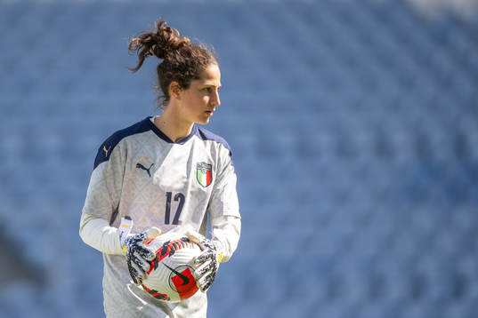 Goalkeeper Francesca Durante of Italy