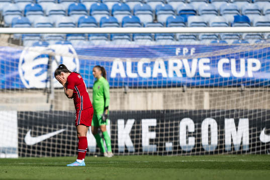 Vilde Bøe Risa looks dejected