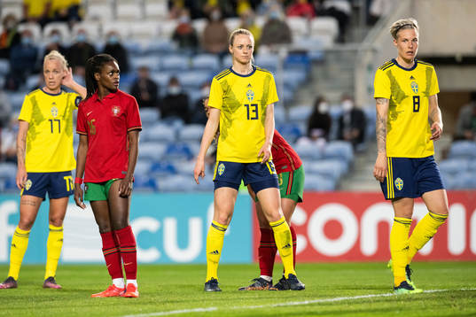 Caroline Seger, Amanda Ilestedt and Lina Hurtig