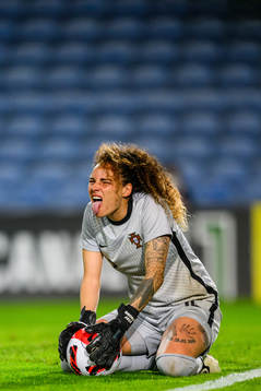 Goalkeeper Patricia Morais of Portugal