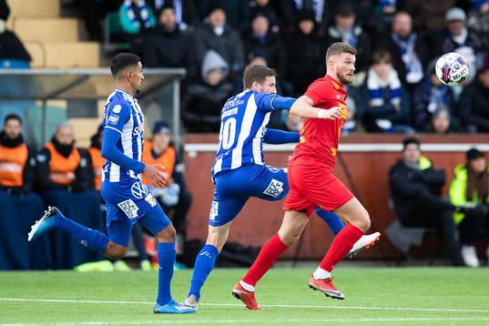 IFK Göteborgs Amir Al-Ammari och Mattias Bjärsmyr och