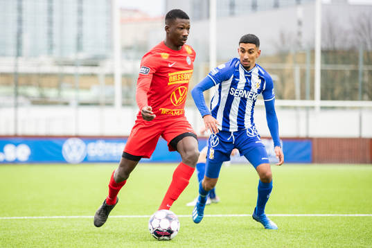 Landskronas Ousmane Diawara och IFK Göteborgs Amir