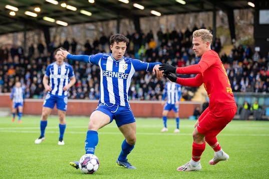 IFK Göteborgs Hussein Carneil och Landskronas Linus R