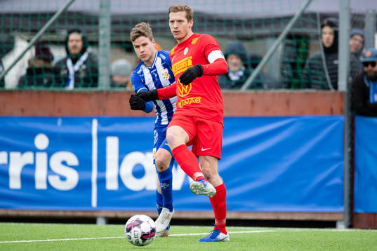 IFK Göteborgs Gustaf Norlin och Landskronas Philip