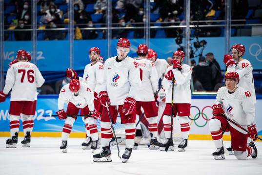 Kirill Semyonov of Russia looks dejected