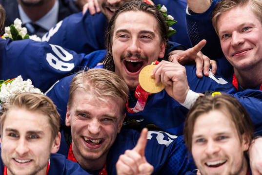 Hannes Björninen of Finland celebrates