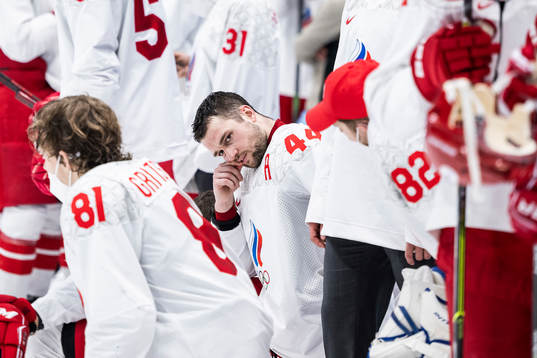 Yegor Yakovlev of Russia looks dejected