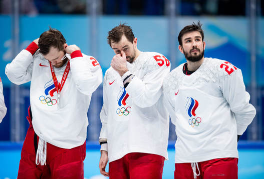 Mikhail Grigorenko, Anton Slepyshev and Vyacheslav Voinov