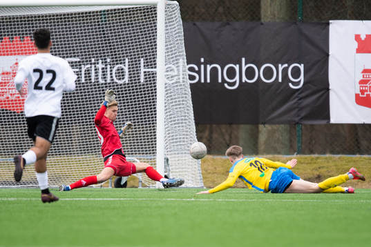 Örebros målvakt Gustav Leijon  och Eskilsminnes Hampus