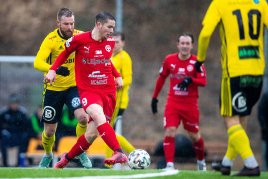 Ängelholms Emil Åberg och Värnamos Oscar Johansson
