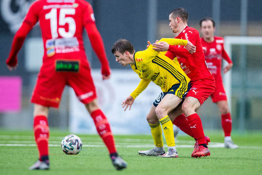 Ängelholms Emil Persson och Värnamos Oscar Johansson
